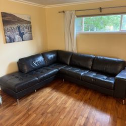 Black Leather Couch