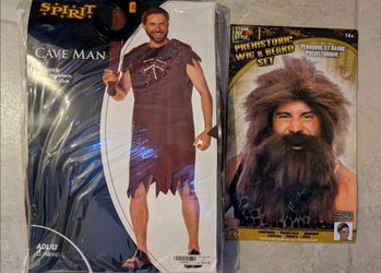 Halloween costume with wig and accessories
