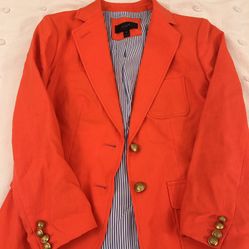 J CREW orange Blazer