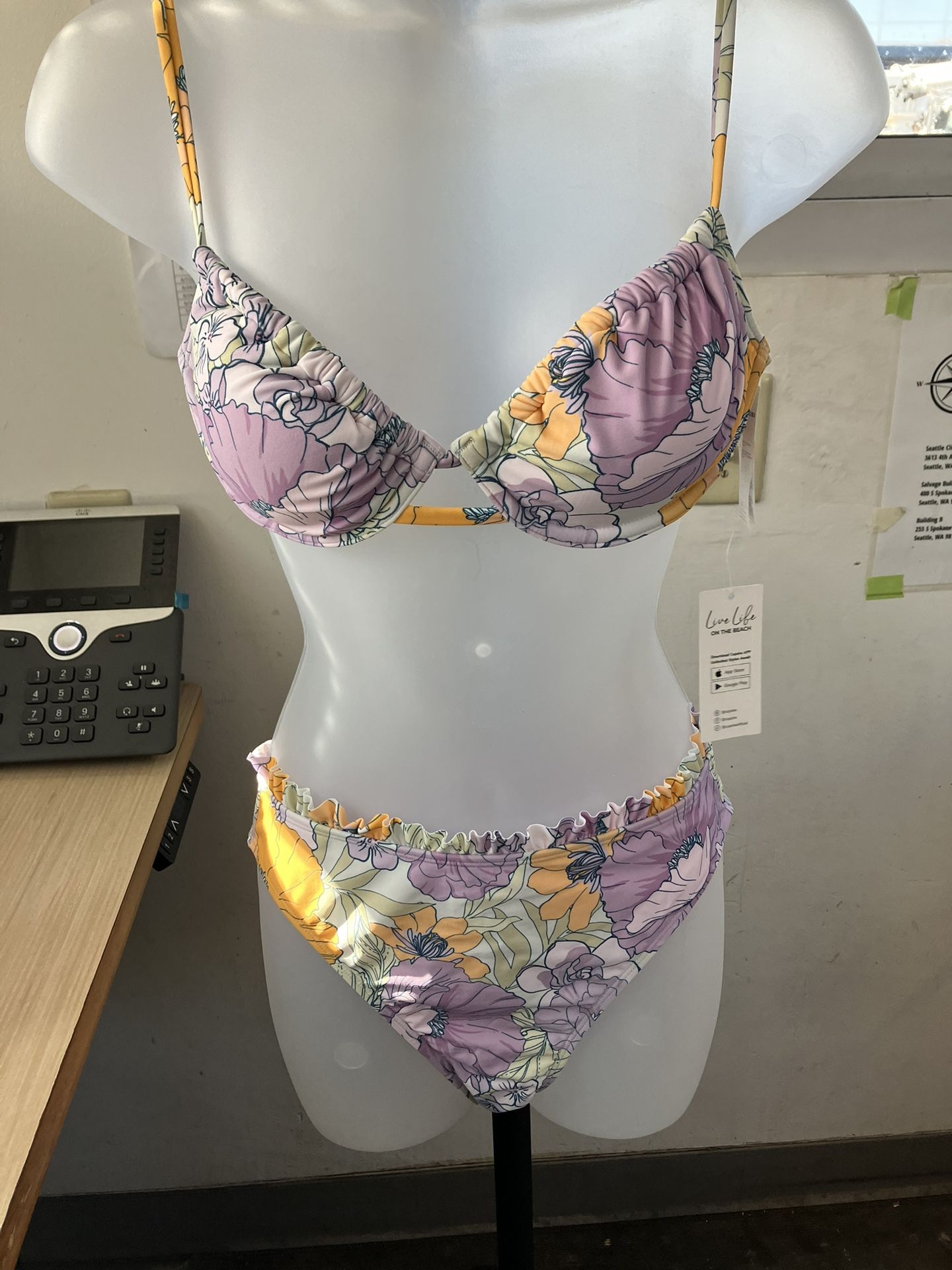 Brand new size, small bikini floral design