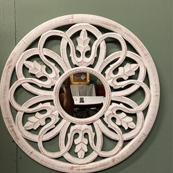 Wood Wall Mirror Deco