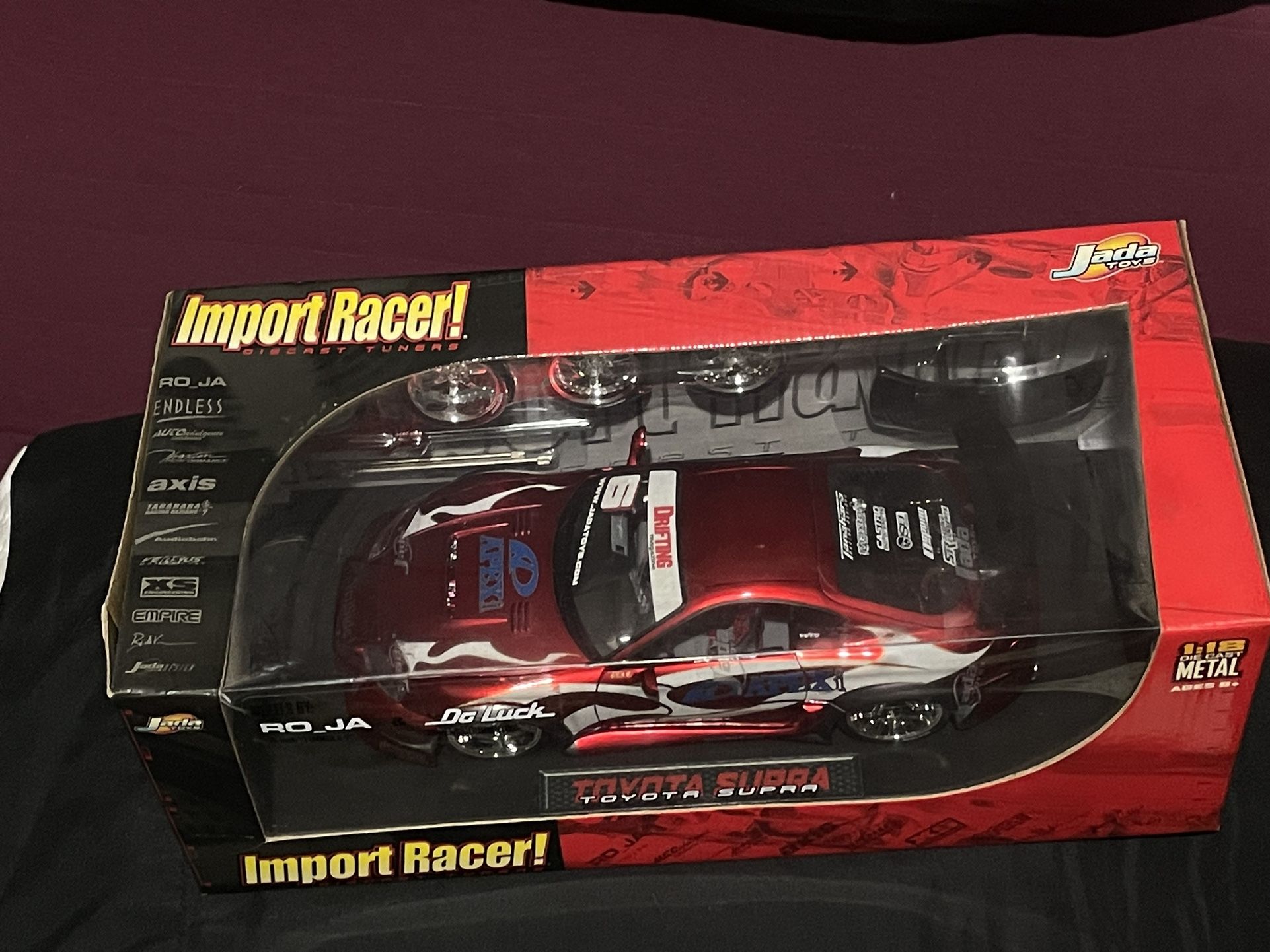 Toyota Supra 1995 Diecast Model Car 1/18 Import Racer