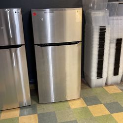 Lg Top Freezer Refrigerator Stainless Steel. 24 Cu