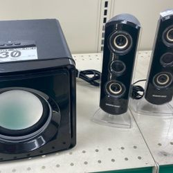 Sharper Image  Bookshelf. Bluetooth Speakers