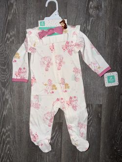 Disney Baby Princess Footed Sleeper with Headband