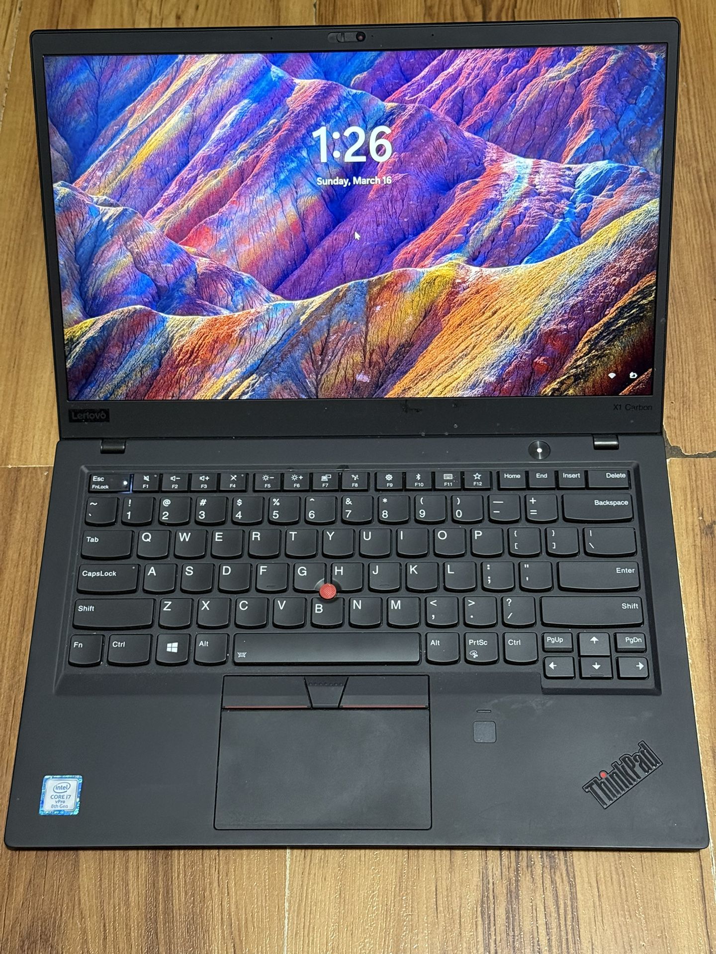 Lenovo ThinkPad X1 Carbon Gen 6 14" 16GB 256GB i7-8650U/touchscreen