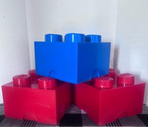 Lego storage bricks set of 3 stackable containers