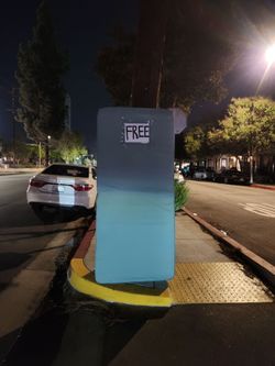 Free New Twin size spring mattress,  vynil cover.