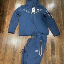 Nike Tech Jogger Suit Hoody French Blue