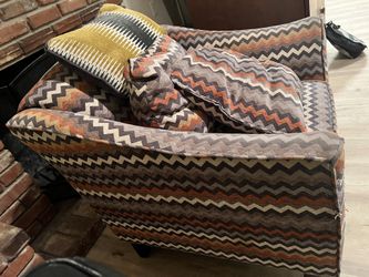 Chevron Accent Armchair - 33” x 33”