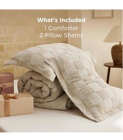 bedsure Comforter Set with 2 Pillow Shams 90x90