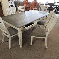 Bolanburg Dining Table With 6 Chairs ▪️▪️Brand New ▪️▪️$10 Down Payment Finance 