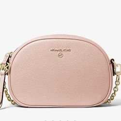 Mk Jet Set Small Pebbled Leather Convertible Camera Bag