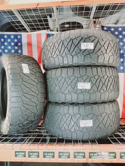 4 Used Matching Tires Size: 305/55R20 116Q Nitto Ridge Grappler  Rugged Terrain Tire for Off-Road SUVs & Trucks 305 55 20