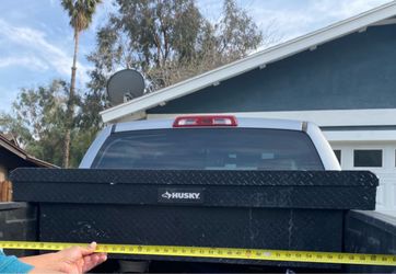 Husky Black Diamond Plate Truck Tool Box