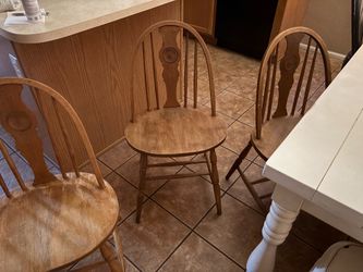 Wooden chairs