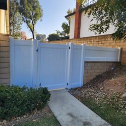 White Vinyl Fence