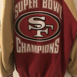 San Francisco 49er championship jacket with hoodie, 350 or best offer