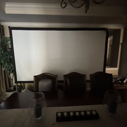 Projector Screen High Resolution. -120 Inches - LIKE NEW