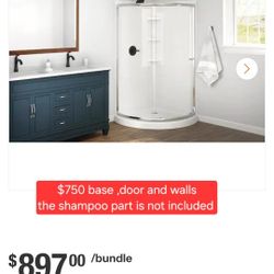 ✨️ Delta Foundations 38 in. L x 38 in. W x 70.63 in. H Corner Shower Stall/Kit w6857