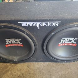 (2)12" Subwoofers, Enclosure and Amp