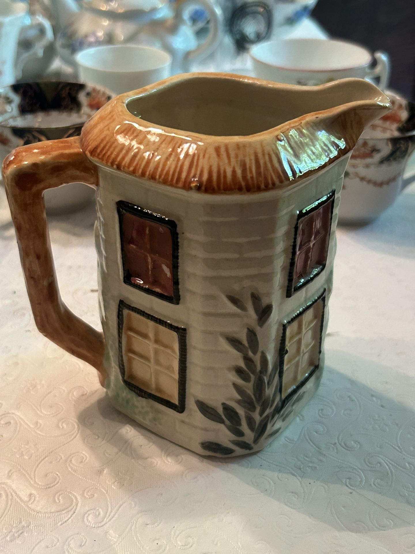 Vintage Left on China Creamer Jar