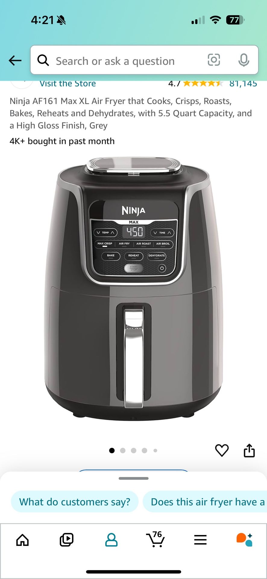 NINJA Air fryer