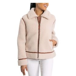 BearPaw Women's Moto Shearling Jacket New Price Firm Corona92879