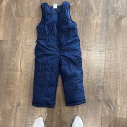 Carters 4t Navy Blue Snow Bib 
