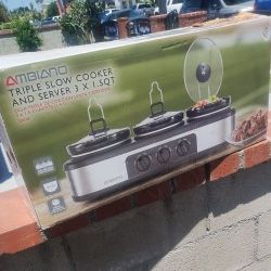 AMBIANO triple Slow cooker and server