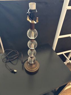 Crystal Ball Stacked Table Lamp Base