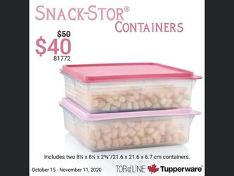 Brand New Cute Pink Snack Tupperware