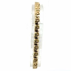 Woman’s Ladies 10k Yellow Gold 7.5” Inch 5.6mm Elephant Link Bracelet GP3136302
