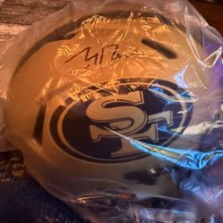 Authentic Signed 49ers Helmet With Visor