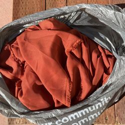 Rust Chiffon Cloth