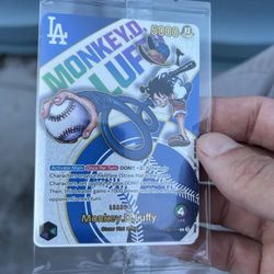 DODGERS X ONE PIECE Collab PROMO Card Monkey D. LUFFY TCG