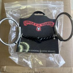 CIRCLE Y SNAFFLE BIT--LOOSE RING TWIST-- NEW WITH TAGS -5" MOUTH