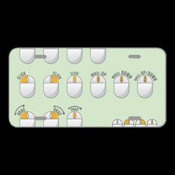 License Plate Novelty Car Front Mouse Mouse Behavior Computer