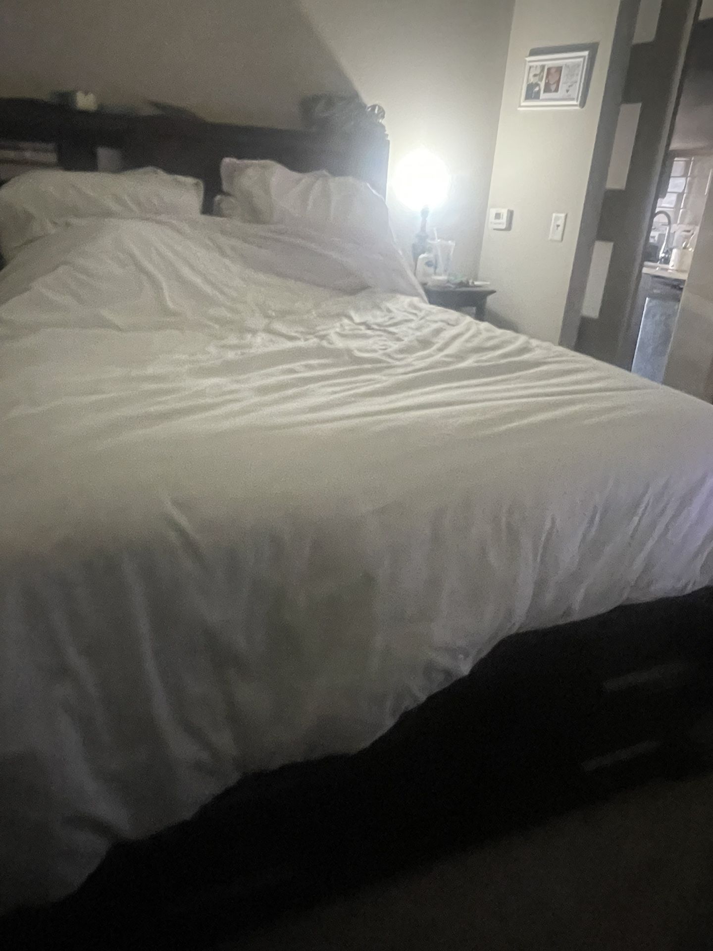 Dark Wood Bed frame 