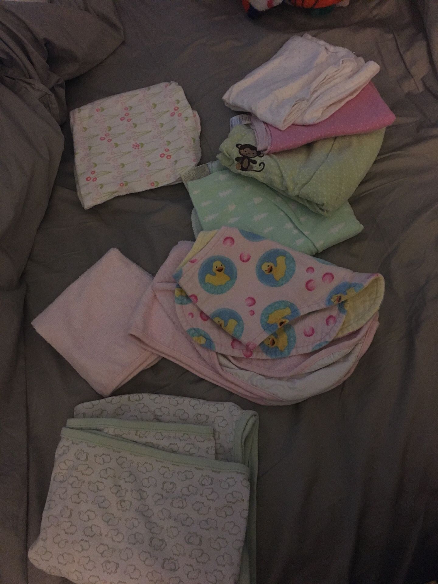 Burp cloth receiving blanket changing table pad