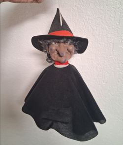 Vintage Halloween Witch shaker decoration Rare