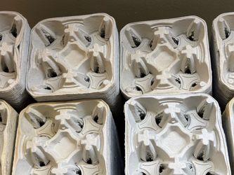 4-Cup Cardboard Drink Carrier Trays Bulk Lot
