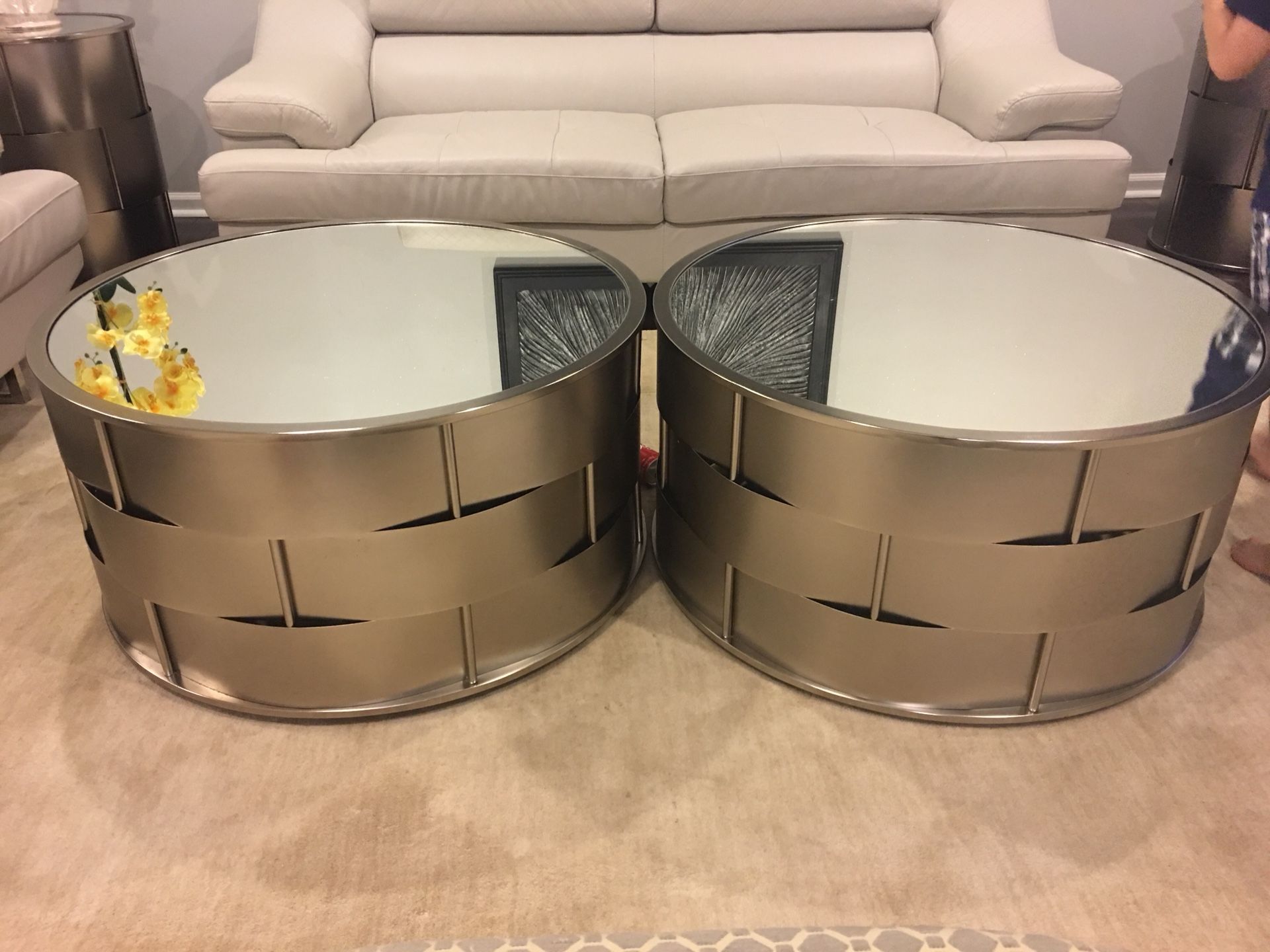 Mirrored coffee table