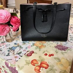Vintage Large Black Kate Spade Designer Bag