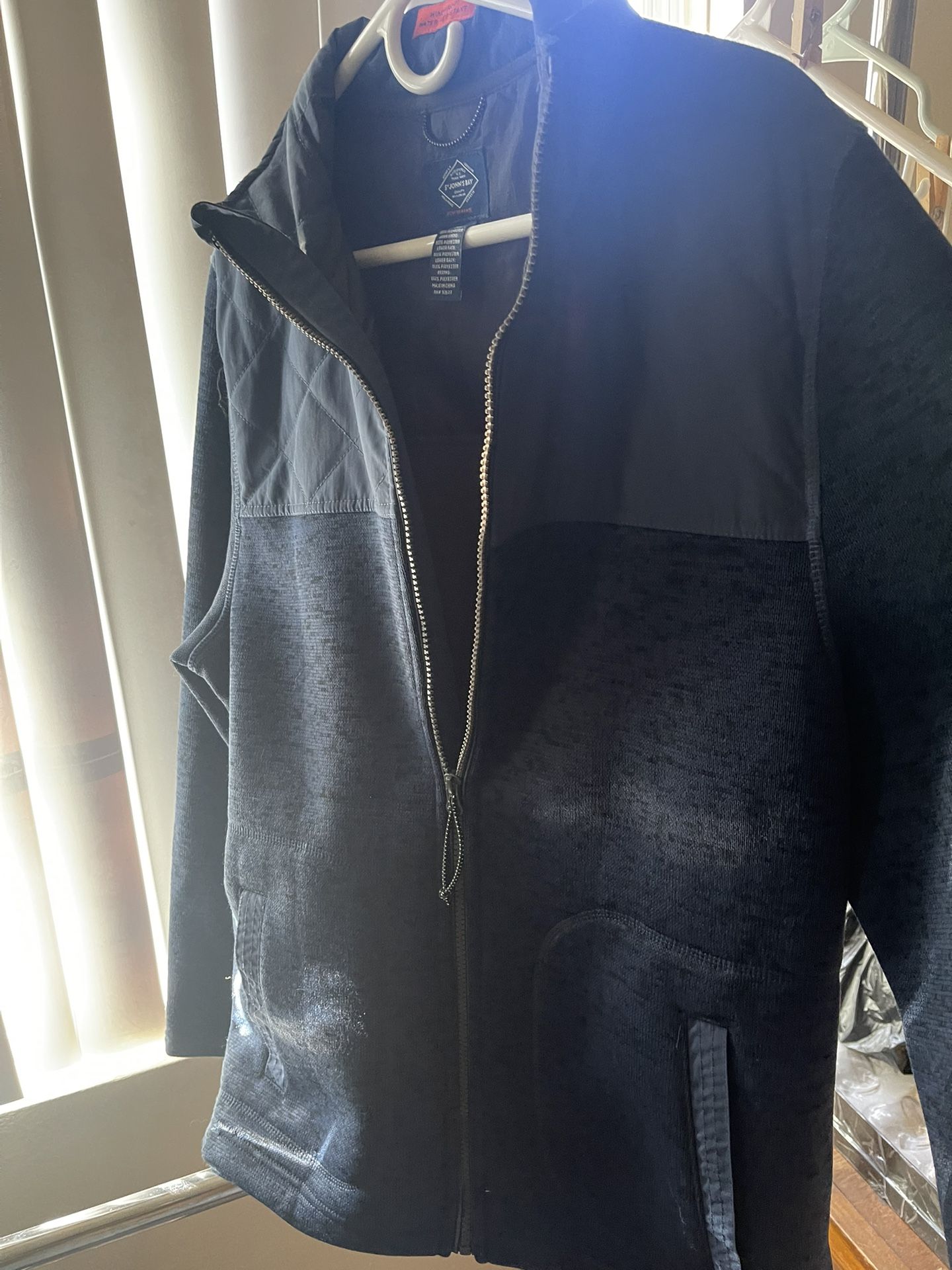 St. John's Bay Windbreaker; Color Blue Zip Up, (Size XL). NEW!!!