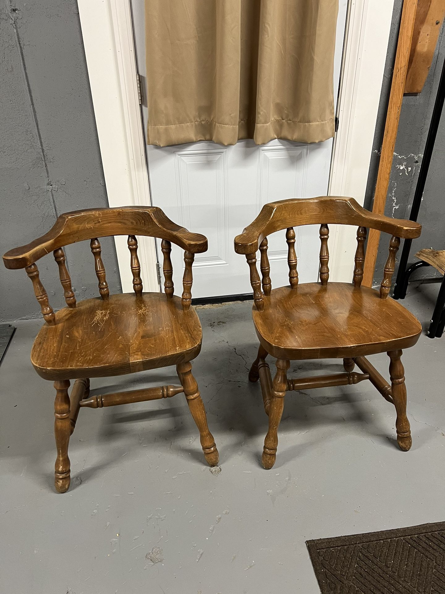 2 Vintage 20th Century Captains Chairs