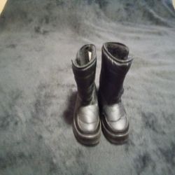 Black Kids Snow Boots Size 3 