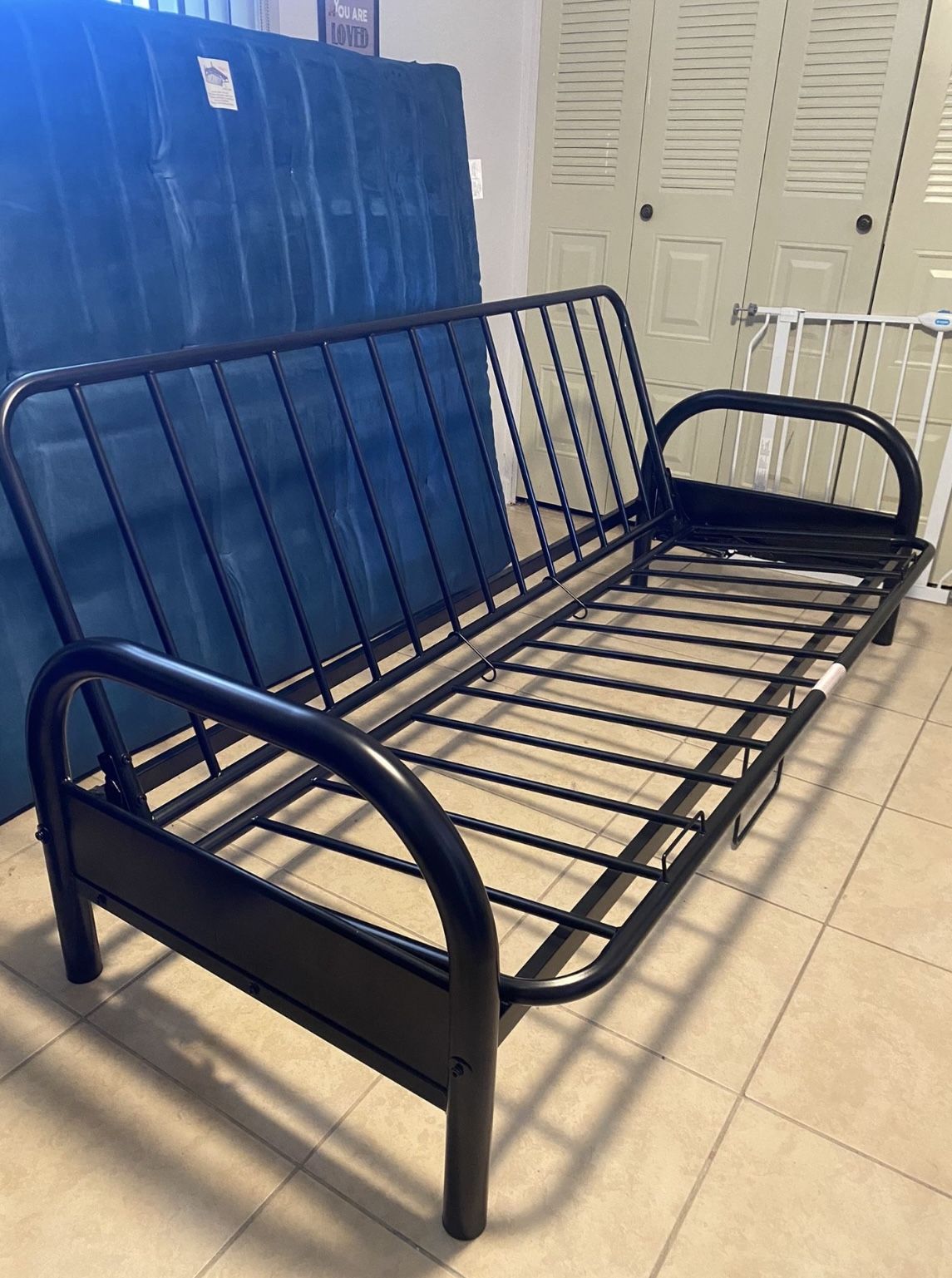 Black Metal Futon Frame