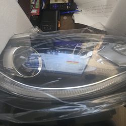 Headlight Headlamp Assembly Halogen With Bulbs And Ballast Right Passenger Side Only Oem Chrome Housing  # 675