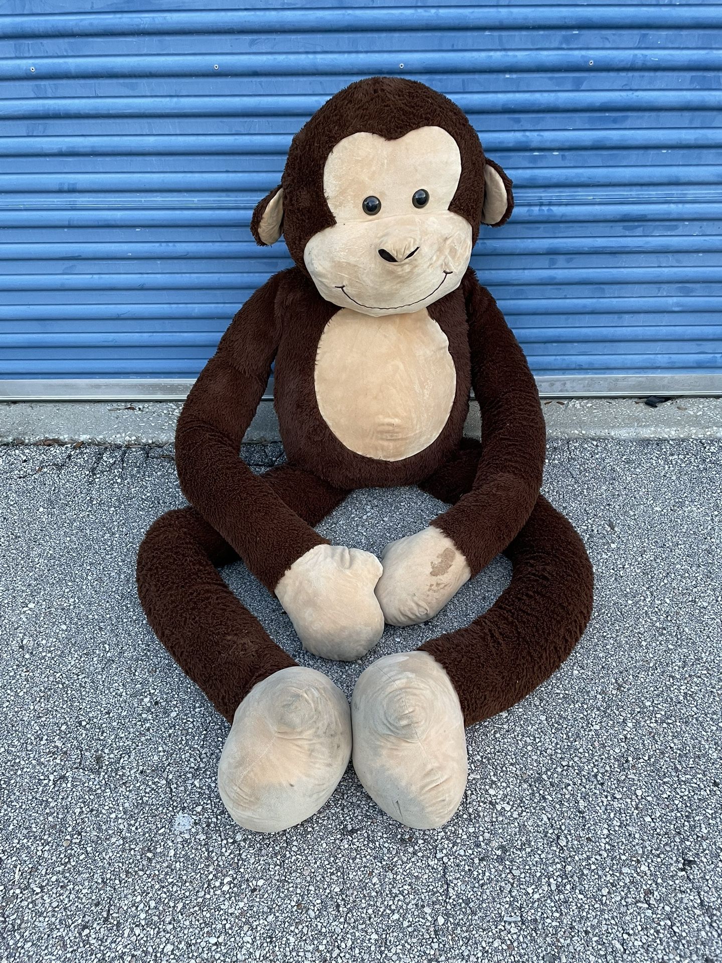 5FT Size Giant Stuffed Soft Plush Monkey Animal Toy - Used 